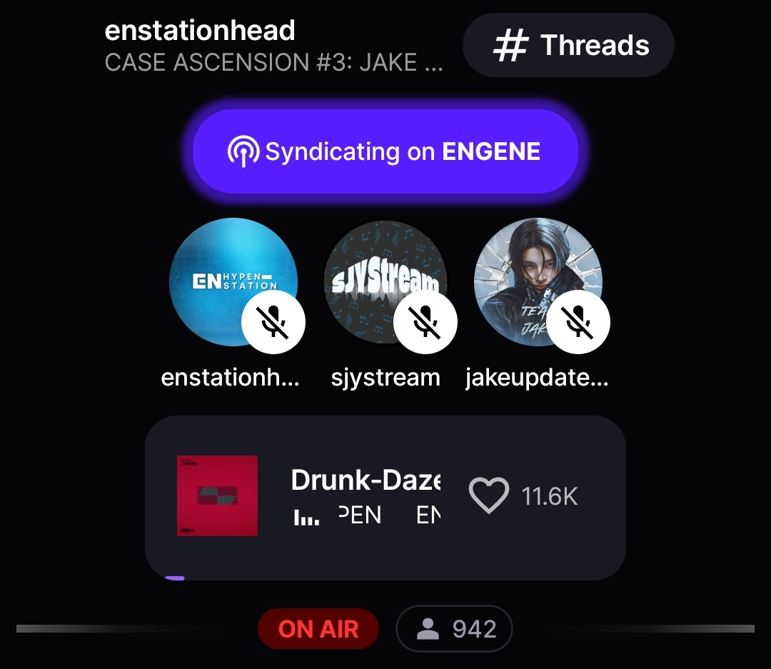 jaketeamid's tweet image. 🔴 STATION HEAD STREAMING PARTY

Engenes &amp;amp; Simkungs!~ 👋🏻
Join streaming party 'CASE #3 #JAKE Version' yuk bareng @jakeupdateteam, @SJYStream dan @ENHYPEN_Station di Station Head! 🤩⭐️

🔗 share.stationhead.com/owinwmkvqjoa

엔하이픈 제이크 
#JAKE #ENHYPEN_JAKE #제이크 #엔하이픈_제이크…