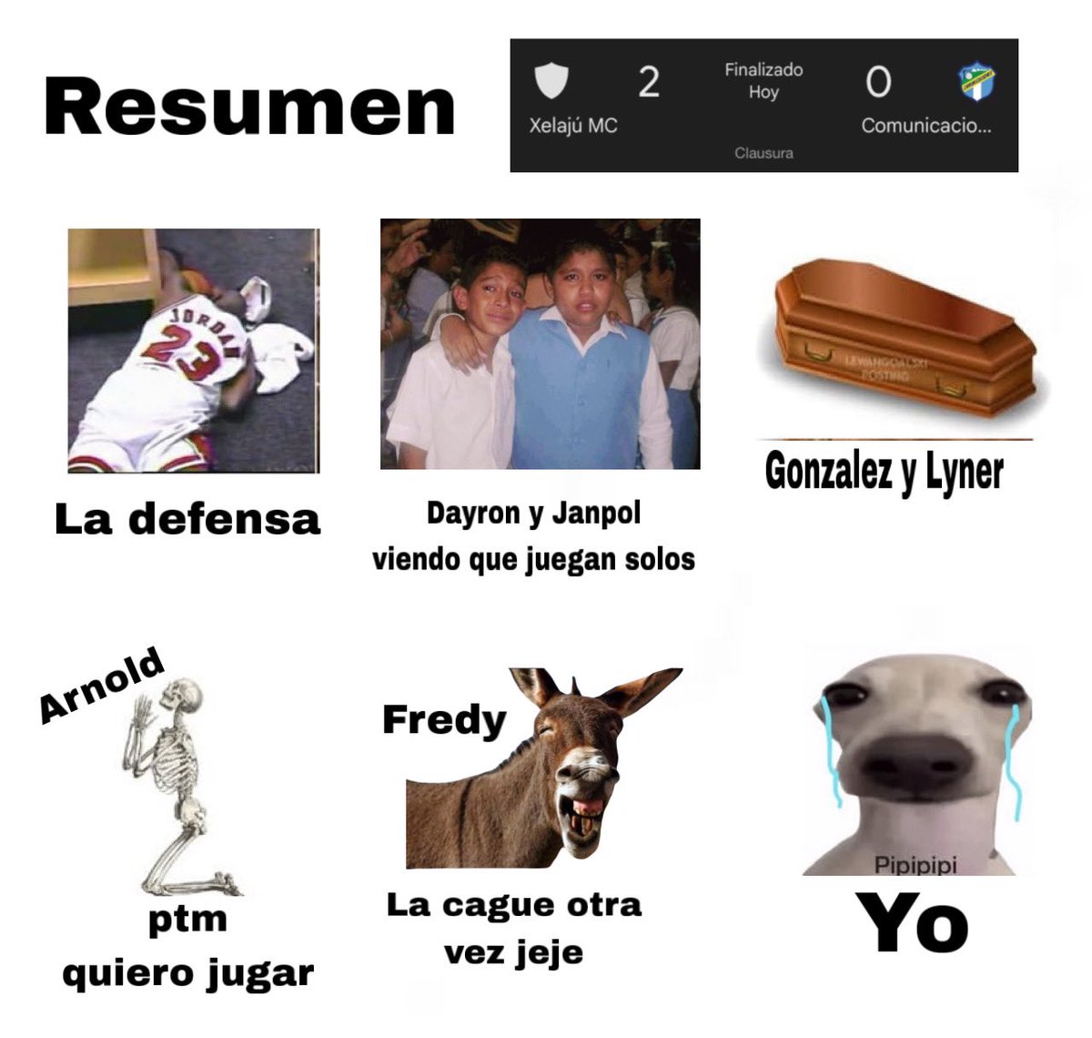 Caemos en el partido internacional en la república del repollo… y acá el respectivo resumen