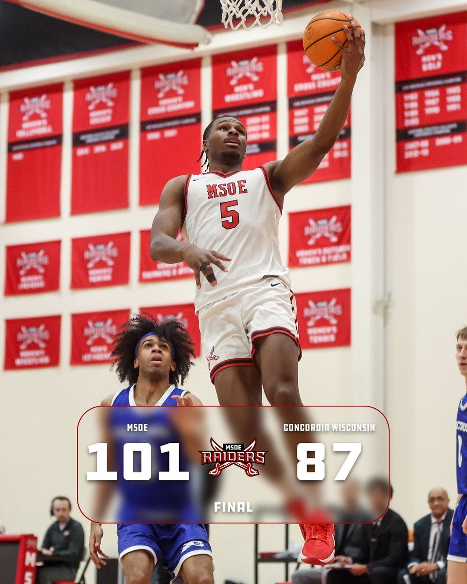 🏀 <a href="/MSOE_Mensbball/">MSOE Mens Basketball</a> | FINAL

Jonathan Burroughs attacked the paint like no other in the second half, dropping a career high 29 points to surge past the Falcons

#TheRaiderWay #d3hoops