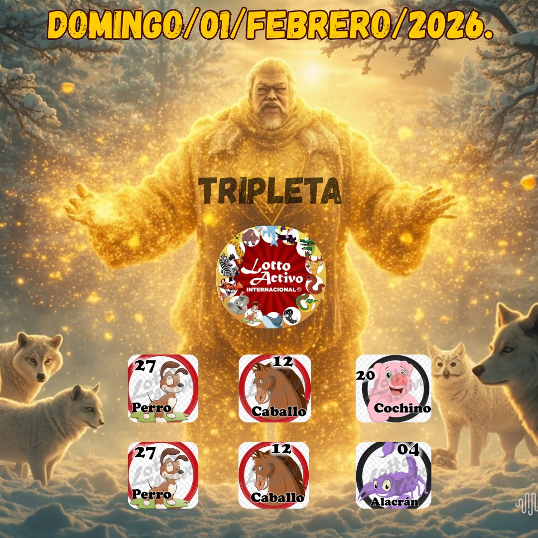 ElGordoDeOro3's tweet photo. Domingo/01/Febrero/2026.
#Tripletas #LottoInternacional #RegalosAbiertos #ElGordoDeOro3 #Instagran #elgordodeoro3_official #Twitter #TikTok #Subscription #ElReydelosPronosticos #Tendencias #viralpost #GanaDineroConmigo #ElEquipoGanador https://t.co/Dsqne3bq84