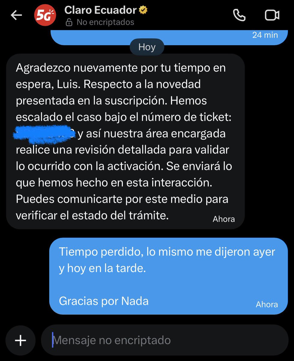 Cuando les digan esto, mándenlos a la verga.

Me tuvieron desde ayer por teléfono, y hoy por chat TODA LA TARDE y no me dieron solución.

Cuando les ofrezcan El Canal del futbol, cuélguenles y mándenlos a la verga.