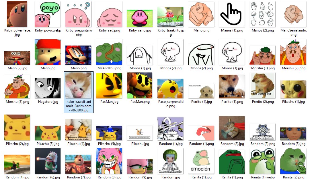 Necesito organizar mejor la carpeta de stickers que uso para los videos, acabo de perder como 15 minutos buscando uno...