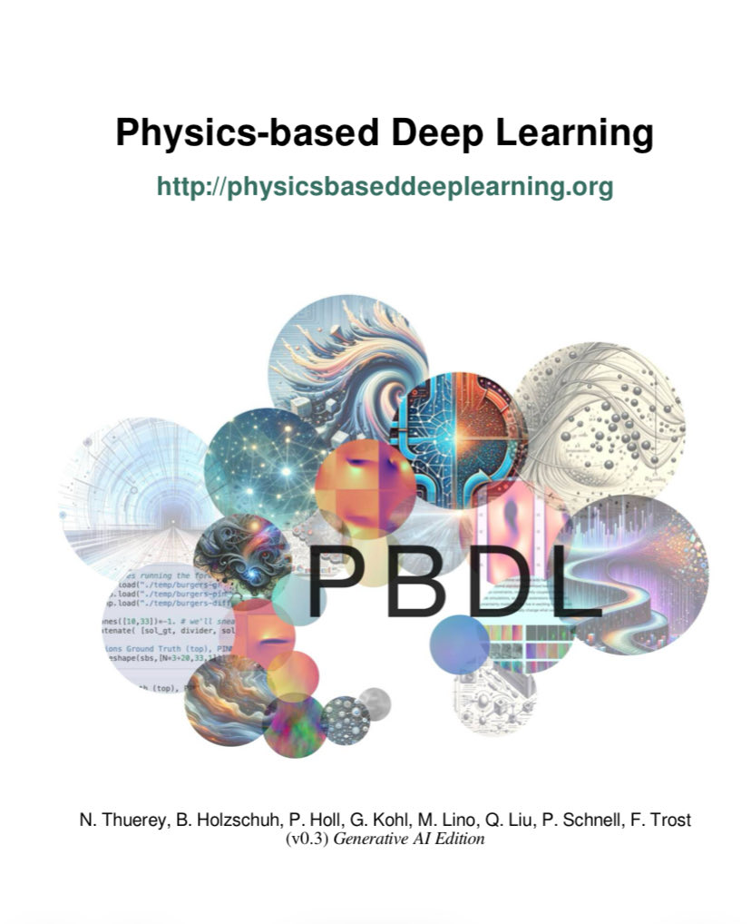 Never knew about this. 

Physics based Deep Learning pdf available in arxiv. 

arxiv.org/pdf/2109.05237