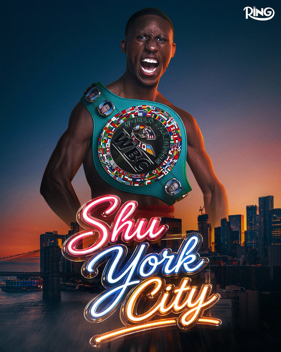 ringmagazine's tweet photo. SHU YORK CITY 😤

Ring ambassador Bruce 'Shu Shu' Carrington is the new WBC featherweight king 👑

The Ring VI in NYC | Exclusively on DAZN 🥊 https://t.co/onLFOpsVOd