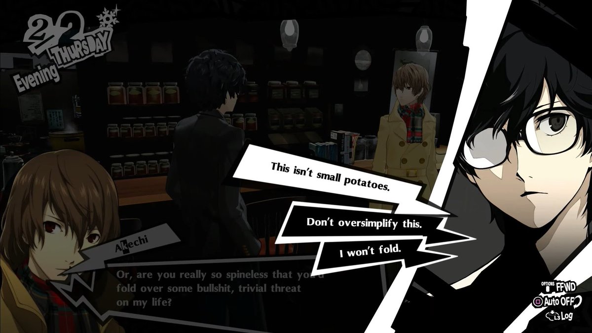 ScrambledFaz's tweet photo. 9 years ago today in Persona 5 Royal, small potatoes https://t.co/TTWSh0yGXE
