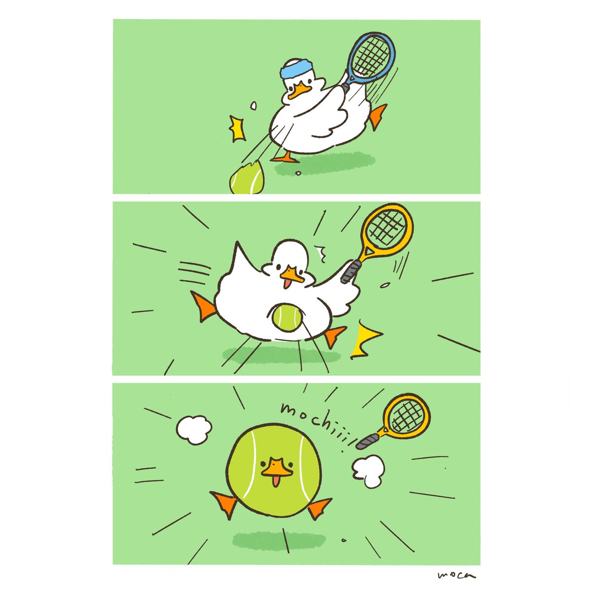 🎾
#もちもちアヒル #MochiMochiDucks