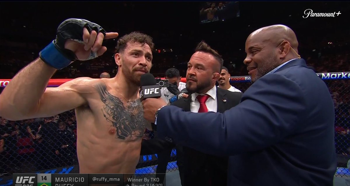 z0mbieCS's tweet image. "Jesus is my Saviour" - Mauricio Ruffy after his victory at #UFC325 ❤️