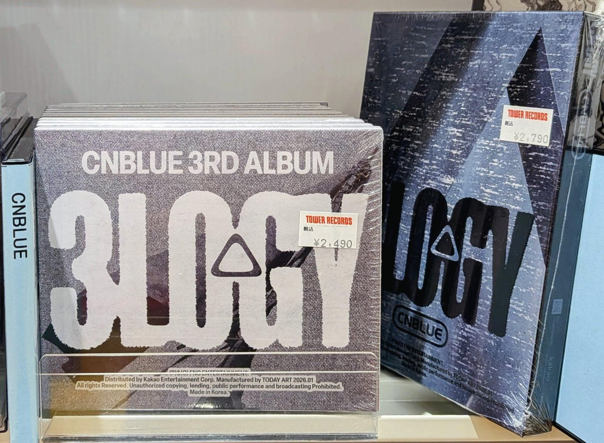 タワ渋kpop】 #CNBLUE 『3LOGY:CNBLUE Vol.3』 1⃣Fにて販売中