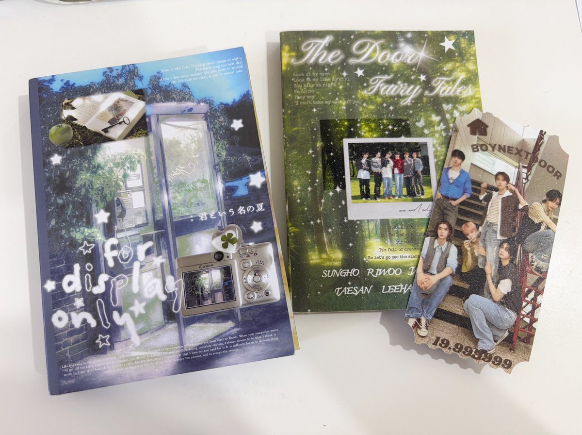 wts boygroups, boynextdoor fanmade sticker book!

💙 RM32
(nct, txt, zb1, riize, boynextdoor, tbz, enhypen, tws, treasure, andteam etc, not full members!)

💚 RM28 
(boynextdoor only!)

- never use
- price exc postage
- can pm for details! 🫶🏻
