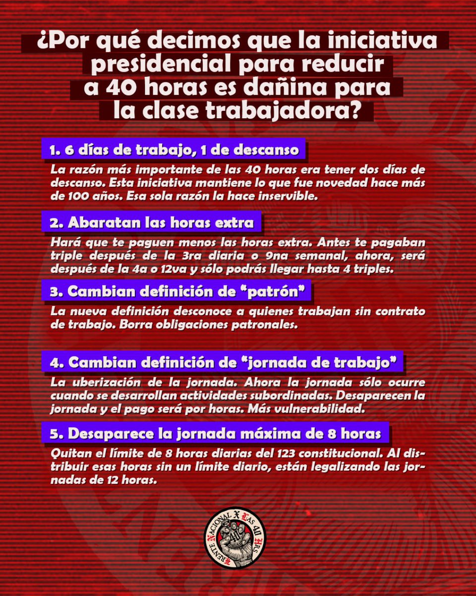 YoXLas40Horas2's tweet image. No se dejen engañar, a estxs fachas las causas obreras les importan tan poco como al gobierno de la mal llamada "cuarta transformación", la respuesta a ambos bandos que solo buscan joder, es la organización obrera y eso es lo que venimos haciendo desde hace buen rato en este