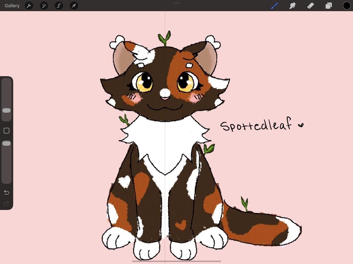 slime_claw's tweet photo. finally getting back to drawing canon #warriorcats #brambleclaw and #spottedleaf ๐๐ https://t.co/rVQqlEGPW1