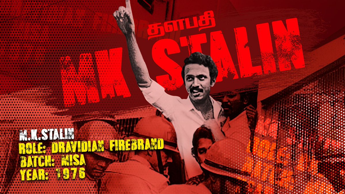 Gunadmk's tweet photo. 🗓️இன்று நம் கழகத்தலைவர் @mkstalin அவர்கள் நெருக்கடிநிலையின் கீழ் மிசா சட்டத்தில் கைது செய்யப்பட்ட நாள்.

#MISA #DravidianStock https://t.co/lmg3wECABh