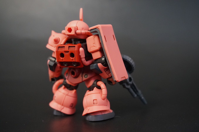 MOBILE SUIT ENSEMBLE 30 シャア専用ザクII 追加塗装&墨入れ処理