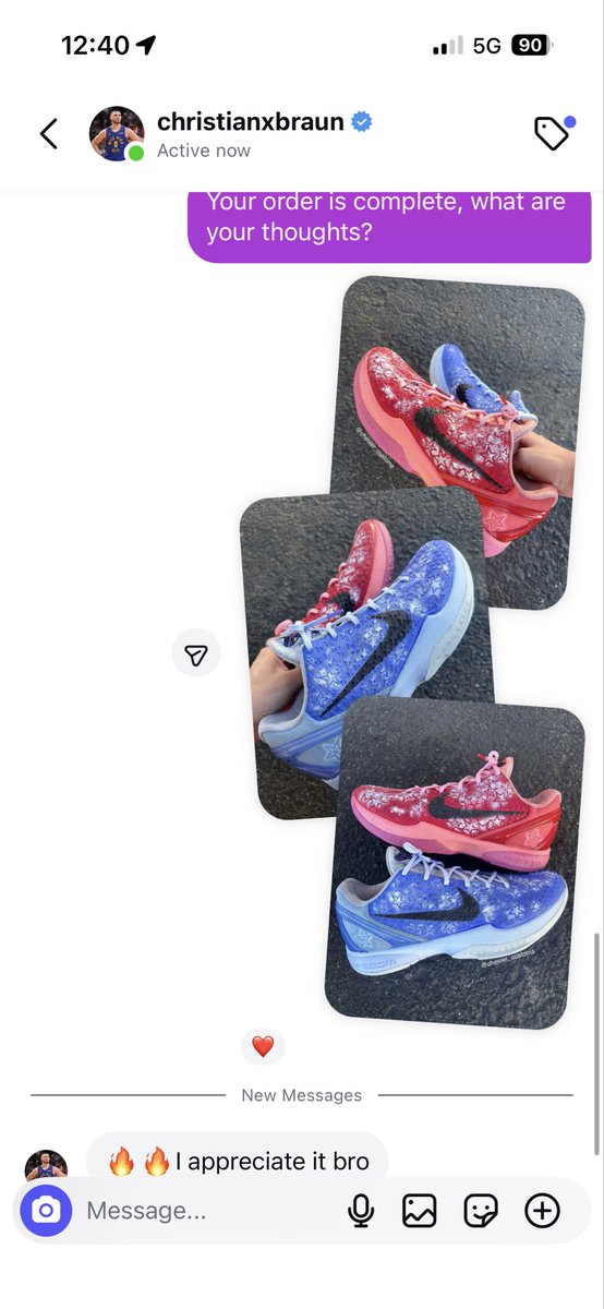 Requested custom Kobe’s for Christian Braun of the Denver Nuggets🔴🔵

Instagram: @ chesler_customsllc