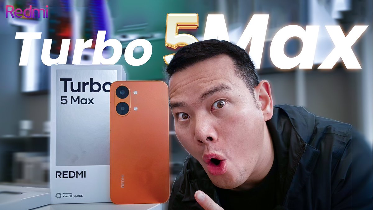 samiluo's tweet photo. Redmi Turbo 5 Max. Which thumbnail do you like? My YT A/B testing is very different from YT community votes, lol https://t.co/SNUXzx255z