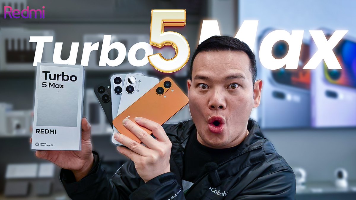 samiluo's tweet photo. Redmi Turbo 5 Max. Which thumbnail do you like? My YT A/B testing is very different from YT community votes, lol https://t.co/SNUXzx255z