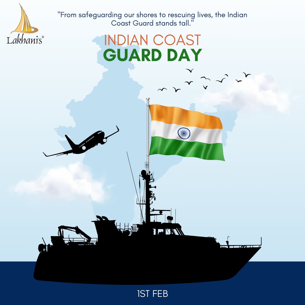 LakhaniBuilder's tweet image. Saluting the heroes who safeguard our seas 🇮🇳⚓
Proudly honoring the Indian Coast Guard.
— Lakhani’s Group, top builders in Navi Mumbai, Mumbai &amp;amp; Thane.
#IndianCoastGuardDay #SaluteOurHeroes #LakhanisGroup #TopBuilders