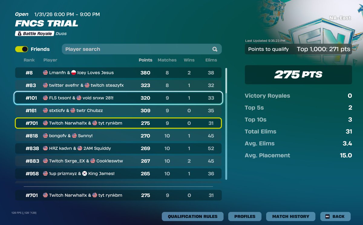 Qual'd Div 2 lfg!🏆