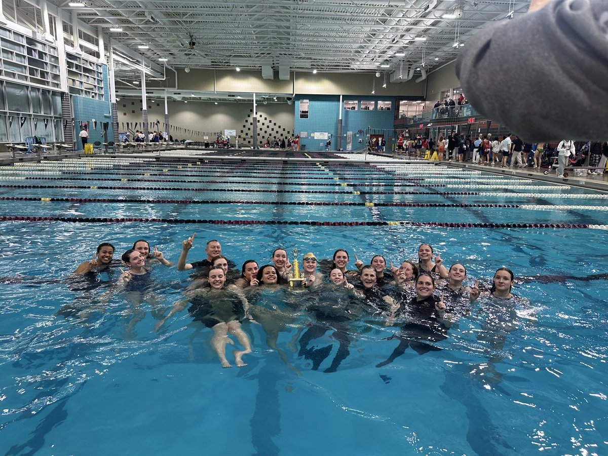 GCFalconsAD's tweet photo. Same pool as last week. Same result as last week=
CHAMPIONS!
Congrats to girls swim and dive.  Last week won WCAC’s. This week=
WMPSSDL champions. This represents all the private schools in the area. 
Proud of this program for their effort and dedication
@OLGCHS @UnderArmour https://t.co/cKCnnLjlgW