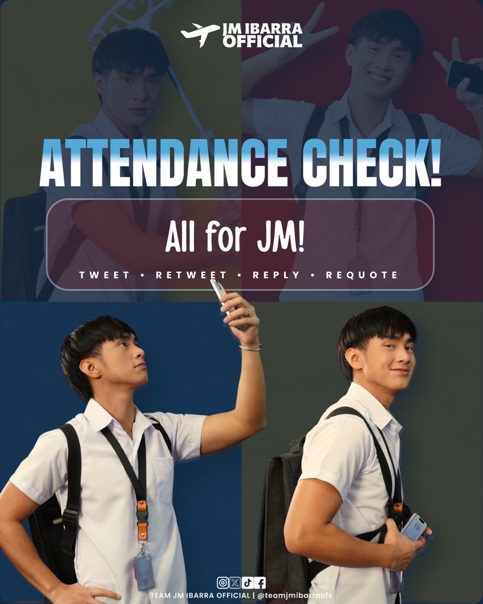 teamjmtrends's tweet image. ATTENDANCE CHECK

Comment “All for JM” and our official tagline to show your full support for our best man as he takes the ASAP stage once again! Let’s make some noise and let him feel the love! ✨🎤

ASAPasalamat WITH JMFYANG
#JMIbarra | @jmdibarra_