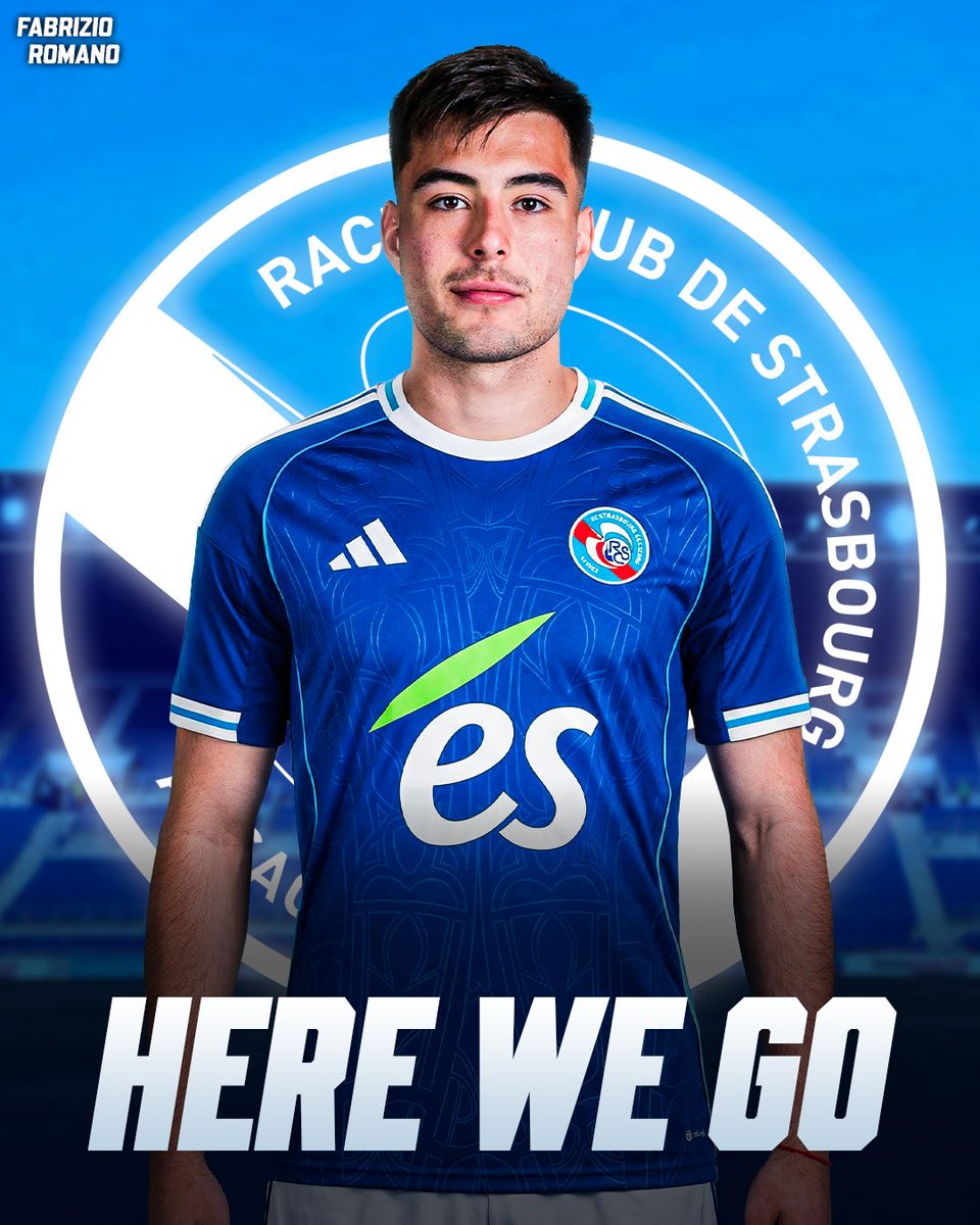 FabrizioRomano's tweet photo. 🚨🔵 Aaron Anselmino to RC Strasbourg, here we go! Deal in place over loan until the end of the season.

Argentinian defender was never gonna return to Borussia Dortmund and Chelsea pick RC Strasbourg as best solution.

Formal steps to follow. https://t.co/VYrHGRX3JG