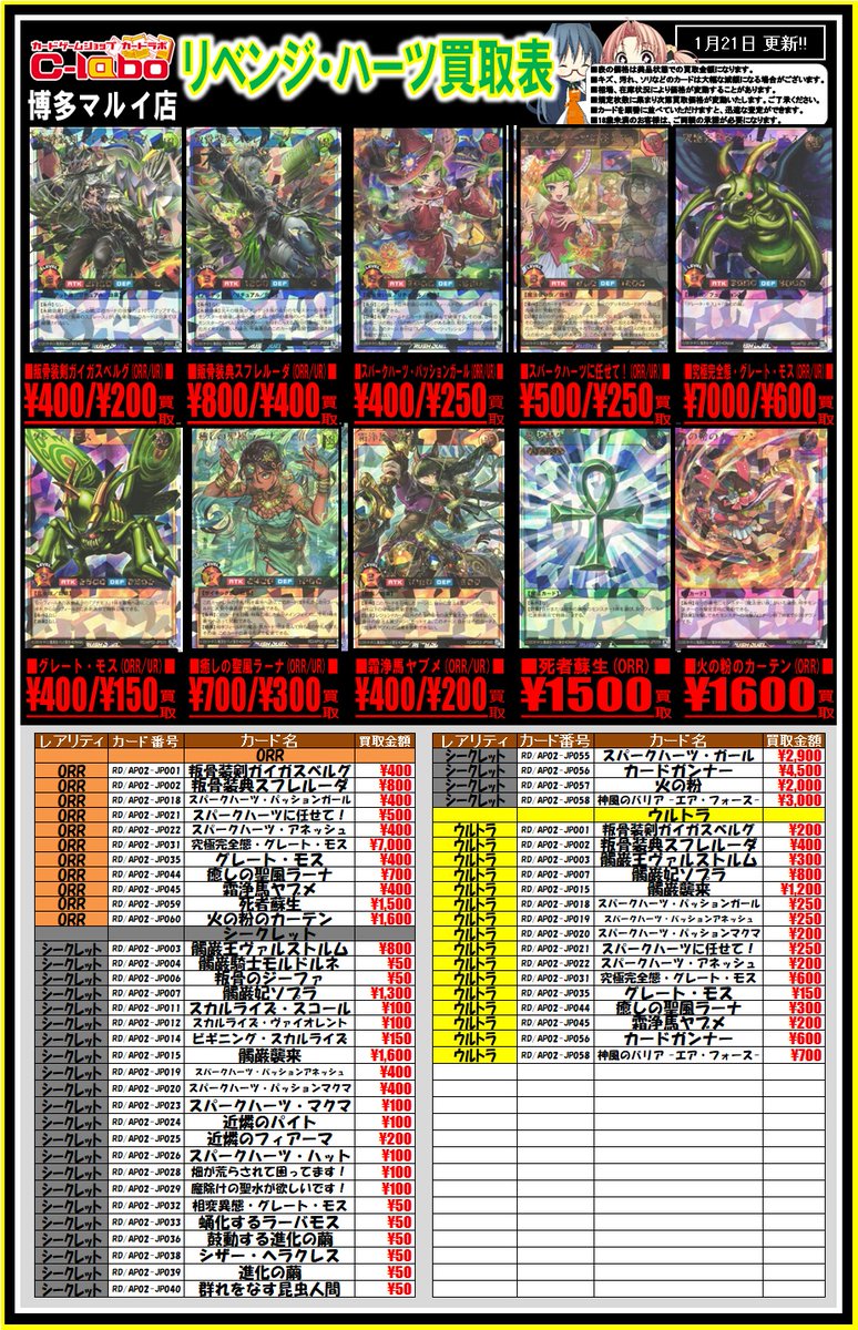 遊戯王ラッシュデュエル 買取情報】 新弾ッ！！ 『リベンジ・ハーツ