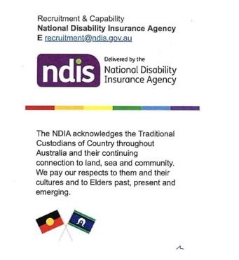 Aust spend $48.5 billion p.a on the NDIS. There are 700,000 claimants, at $70,000 per person. There are 16 million taxpayers so NDIS costs $3000 per taxpayer. Despite taxpayers footing the huge bill, the NDIS will not acknowledge the Australian flag. They are taking the p*ss.