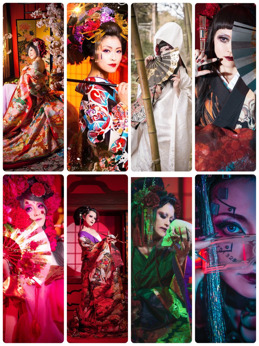 スタジオココロさんがインスタでいろんなバージョンのを縦切りで並べたのをアップしてらしてかっこいい✨と思って過去10年分の変身写真纏めたらこうでした！
どののこみ良い？