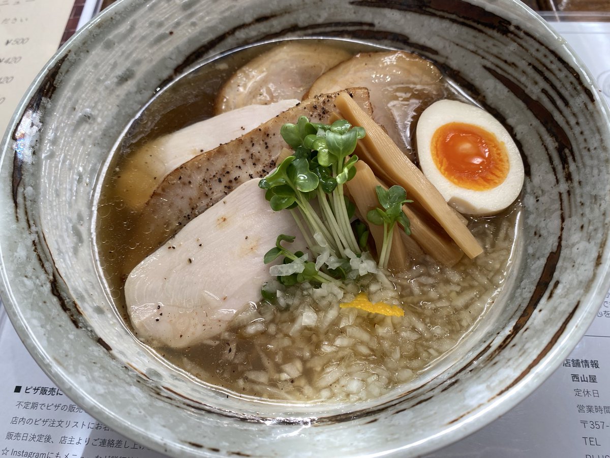 今日はお休みなのでラーメン🍜