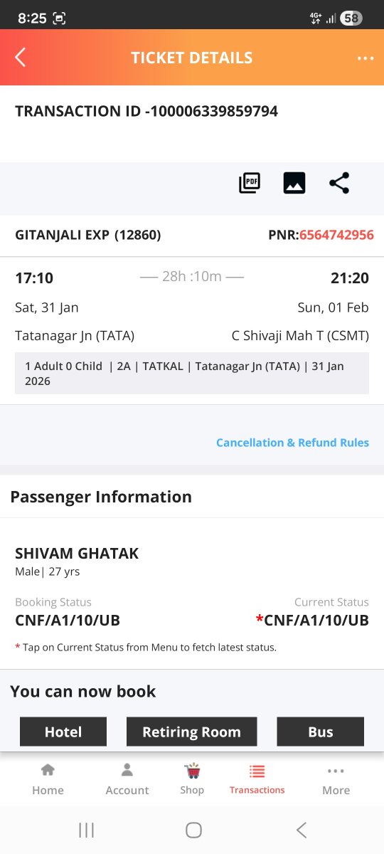 ShivmGhatk's tweet photo. Hello @IRCTCofficial @RailMinIndia
@RailwaySeva @AshwiniVaishnaw

None of the 4 veg items listed in the IRCTC breakfast menu is available. Vendor is selling items out of IRCTC list at expensive prices.

My PNR is in the screenshot and my contact number is 9835533033. https://t.co/oIjpbKUK6I