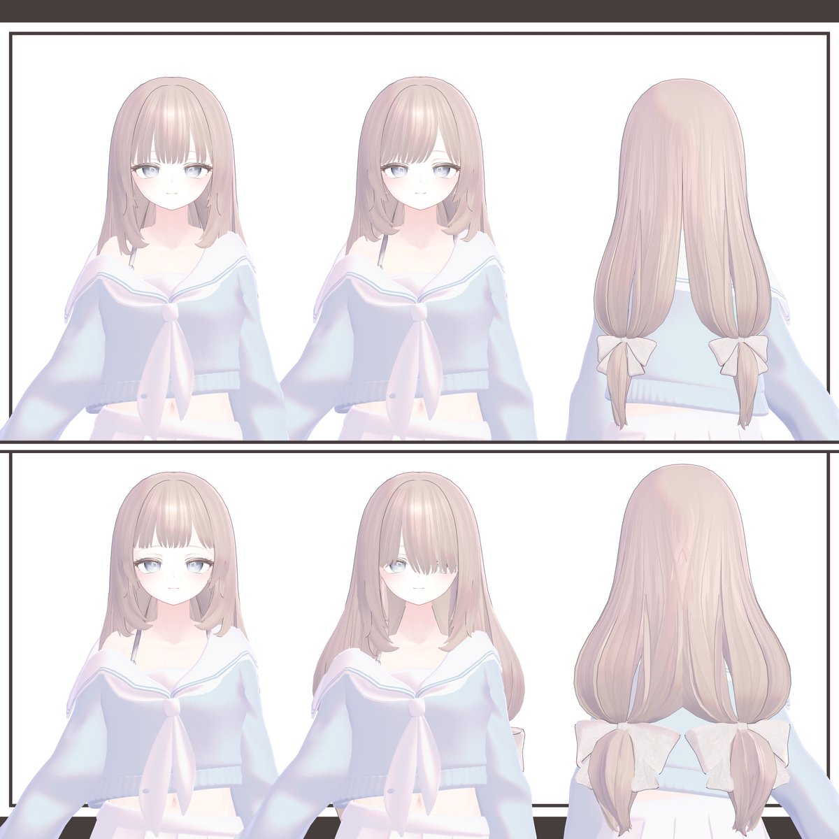VRChat向けの新作ヘアモデルを公開しました❢❢

後ろ髪を二房に分けて毛先をリボンで結んだシックでかわいいロングヘア―❢❢

また公開記念として2名様にプレゼントします❢❢

参加方法🎁
このポストのリポスト❢❢

締切〆
2/3　昼12時まで❢

kanatainari.booth.pm/items/7915792