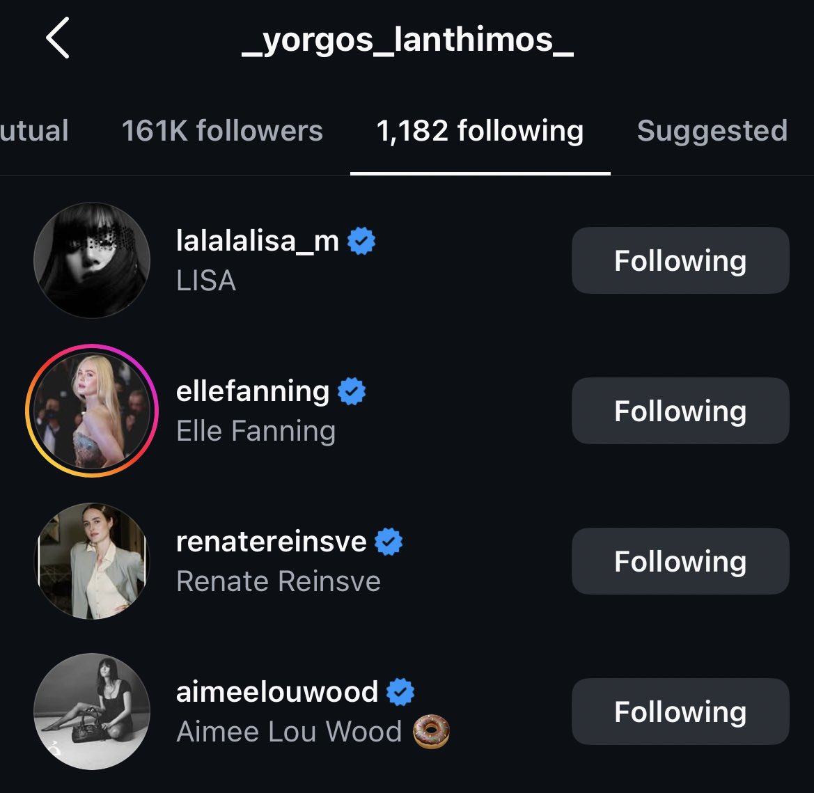 THE Yorgos Lanthimos followed LISA on instagram.

Six-time Oscar nominee, known for award-winning films The Lobster (2015), The Favourite (2018), and Poor Things (2023). Longtime Emma Stone collaborator, widely considered one of the preeminent directors of his generation.