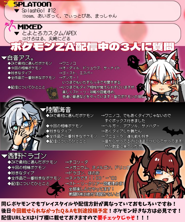 ⋆˙⟡ 🍫&amp;Turquoise2月号発行！

🤎1月活動まとめ
❤️ 今月表紙はBDメンバー＆リプに待ち受け有
💛ポケモンZA配信者にインタビュー

不定期にメンバーへインタビュー🎤💭
来月は新作が期待されるゾンビゲーについて...!?

RP＆いいねお待ちしてます👏
#GTTQ #and_turquoise