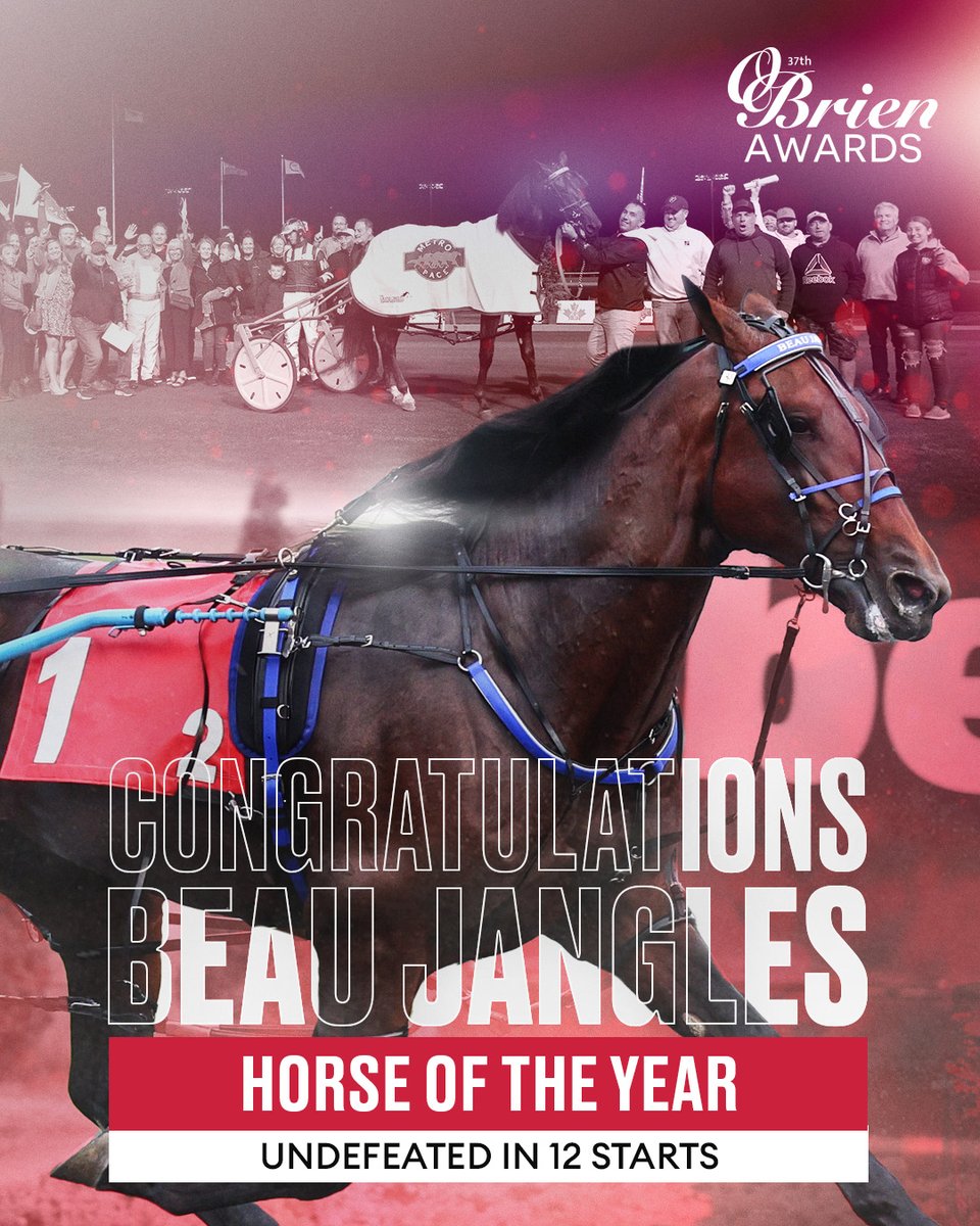 Undefeated in 12 starts. WAS THERE EVER ANY DOUBT?!

Beau Jangles is your O’Brien Award winner for HORSE OF THE YEAR! 🔥🙌