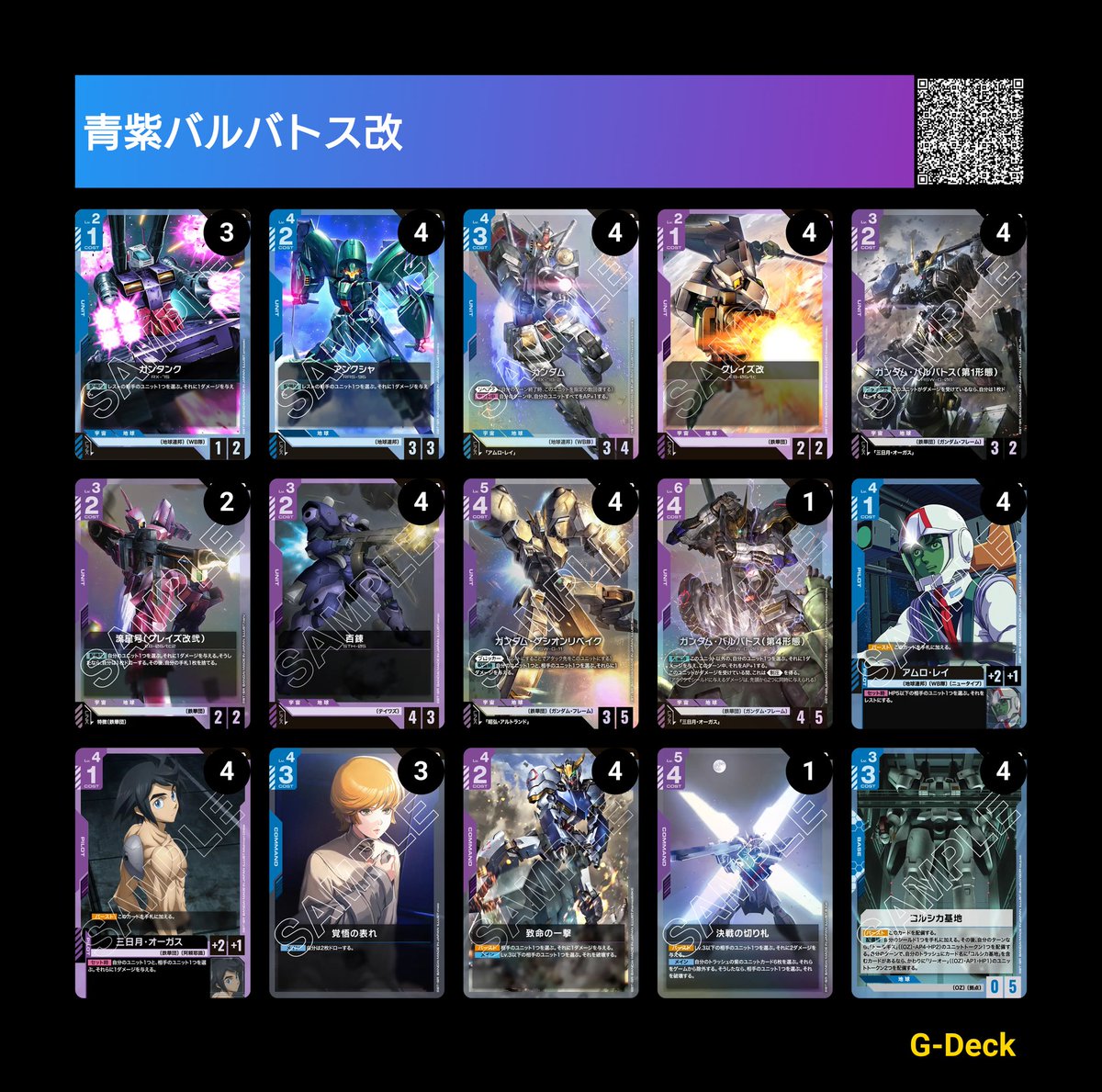 ニュータイプチャレンジ 青紫バルバトス改使用 🟥🟦ミッドレンジ後