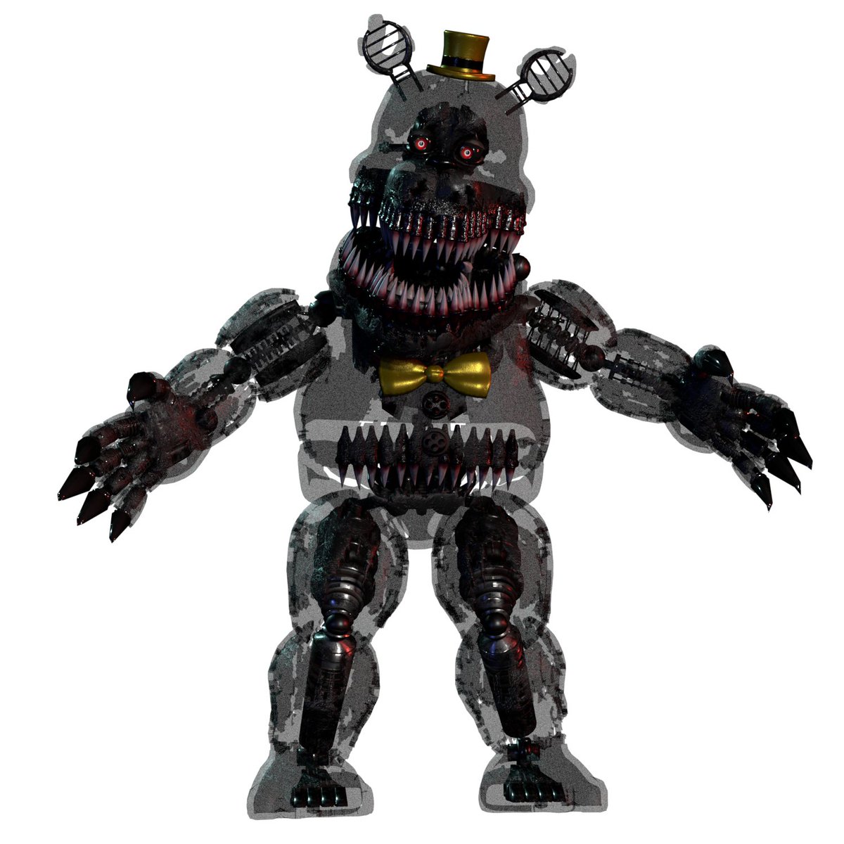 Captian_Allen's tweet photo. HW Nightmare Fredbear Remesh & Retexture release!
https://t.co/4lVlIdcbpi
https://t.co/rQk8APTLny
#fnaf #fnafmodel #fnaf4 #fnafhw #nightmarefredbear #blender https://t.co/N6jEGv8tHm