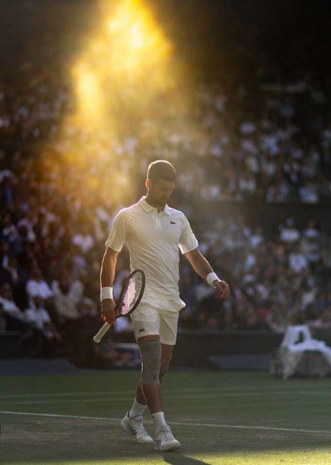 The blessed one! 
<a href="/DjokerNole/">Novak Djokovic</a> ❤️