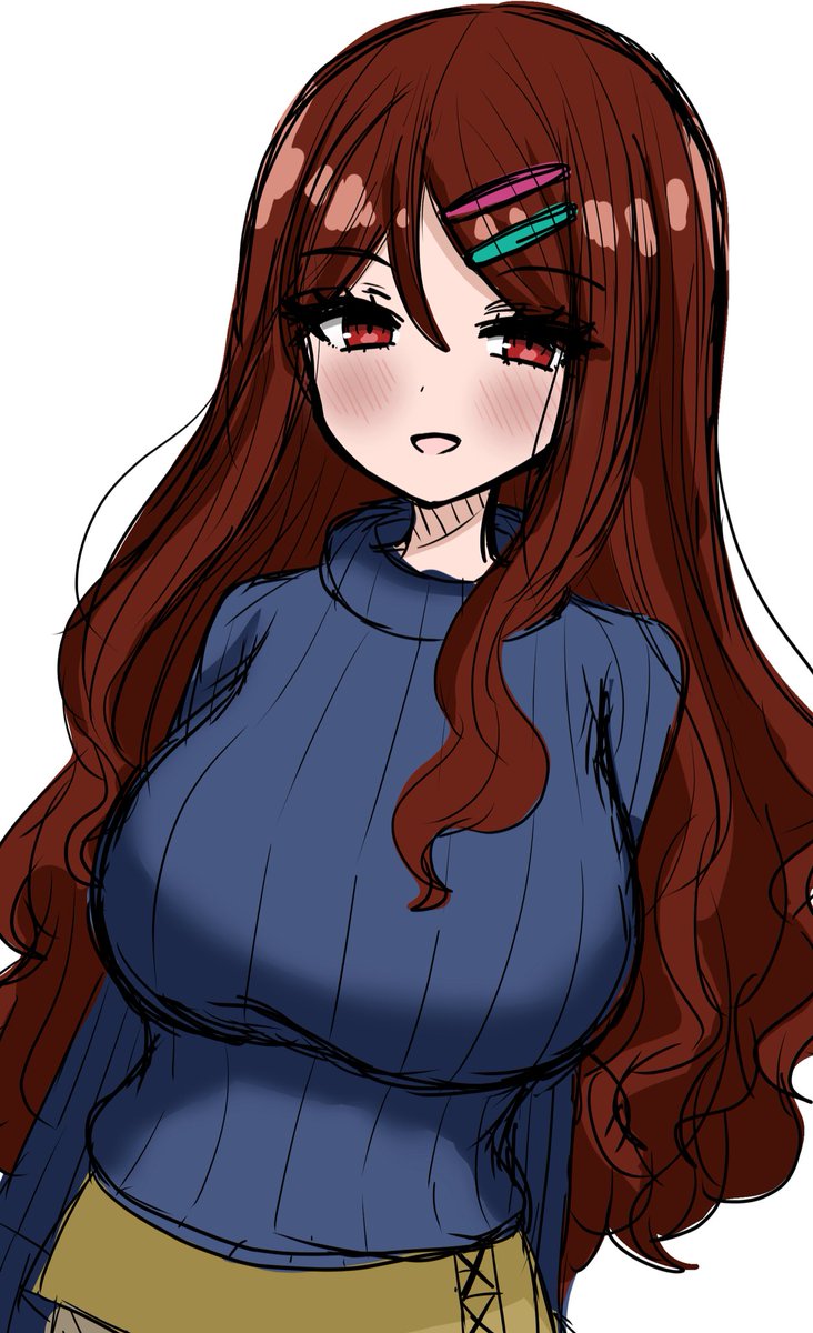 新しいpcに変えたので試し描きのうちの子(´-ω-`)うーむまだ慣れぬ