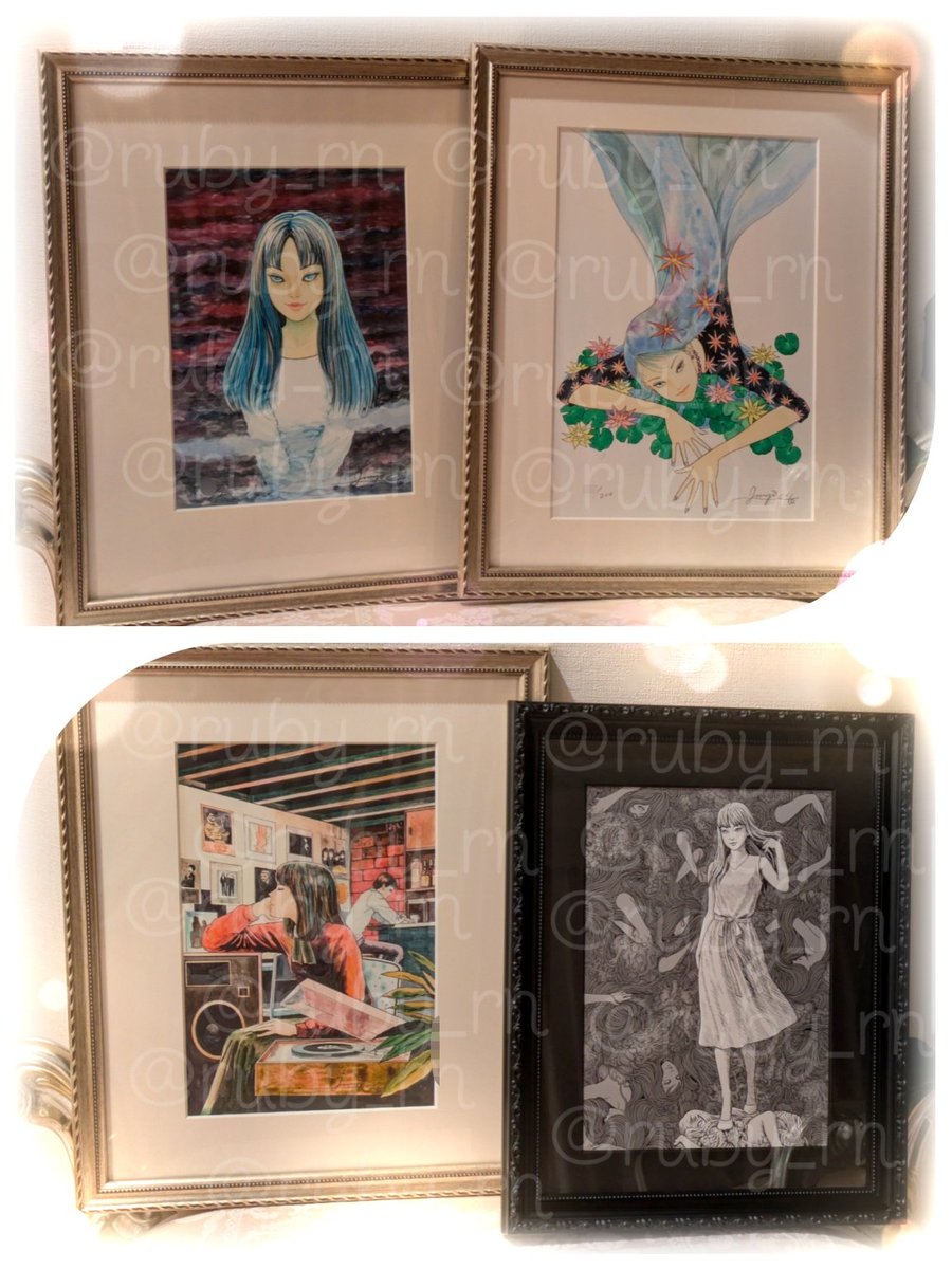 去年伊勢丹で発注した伊藤潤二先生@junjiitofficial の複製版画が届き