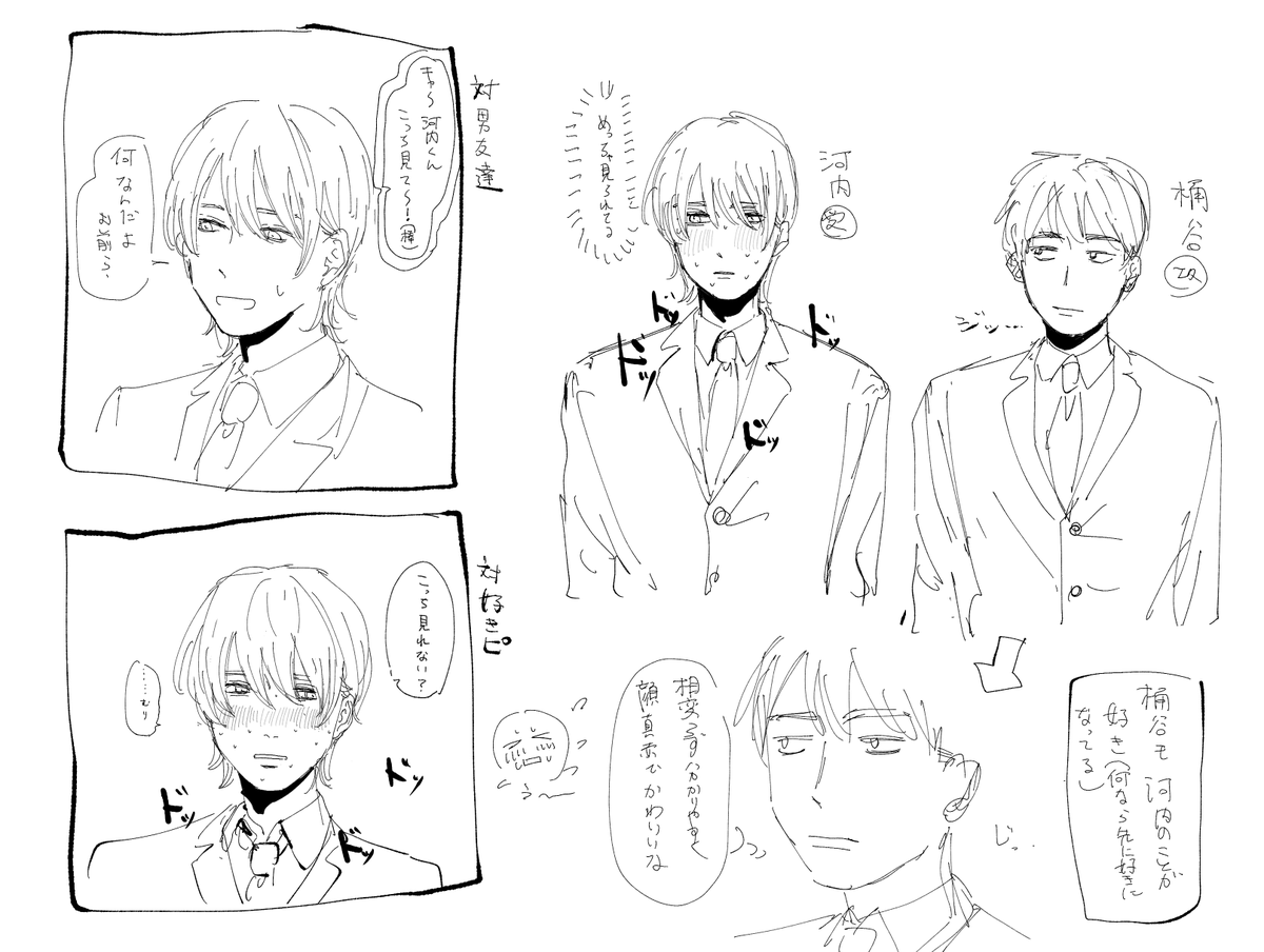 #創作BL 
②、攻め側の設定を少し整えた