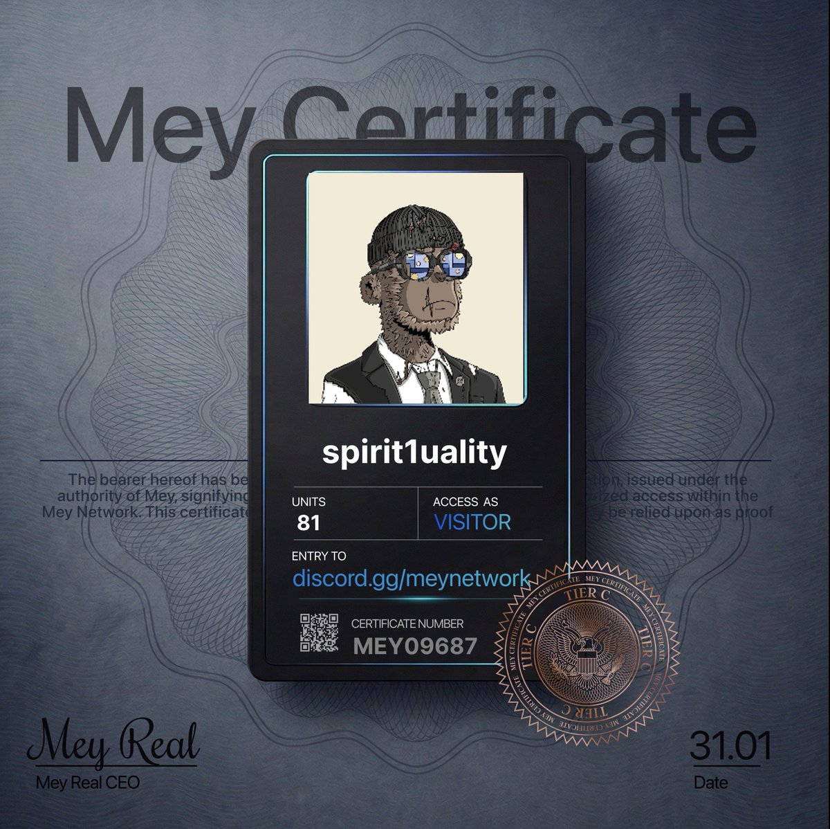 Happy New month CT 🙌

 Claiming of visitor role in <a href="/Mey_Network/">Mey Network</a>
Is live.

Howbto claim ?

>> Click... discord.gg/HCF9uM7Ed9
>> Go to mey certificate 
>> Do the tasks and claim your certificate.

DONE !!!!

$0 interaction