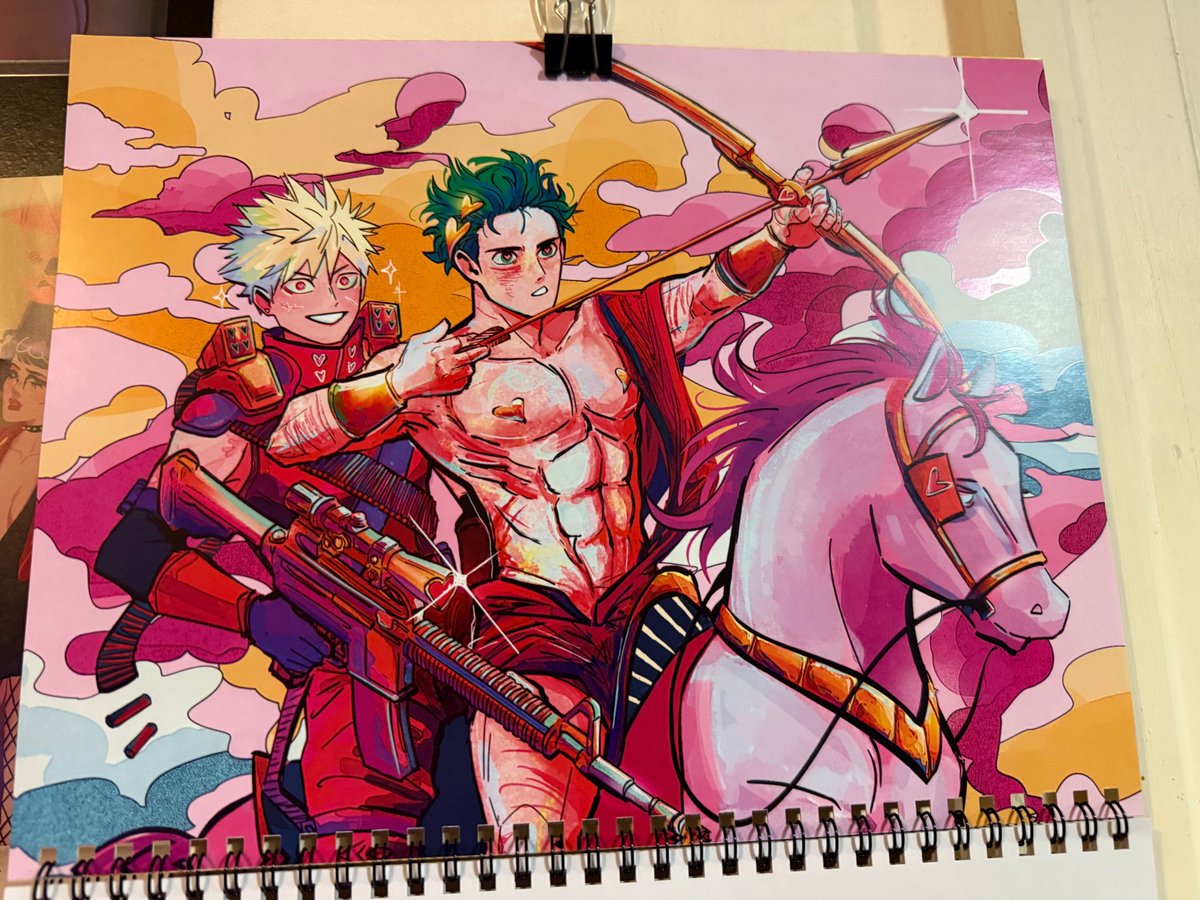 then we've got <a href="/adooble_/">🐘El🌻🥀 comms open</a>'s contribution to <a href="/DKBKCalendar/">For the Rest of Our Lives | Shipping</a> with a very cool modern take on Cupid Katsuki with a traditional Cupid Izuku!  Great picture! 💖

2/7