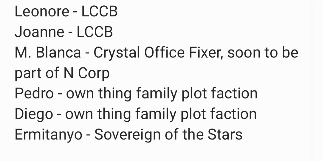 Actually ill note it down here. Juan backstory npcs and their roles, if you get who they are then you are filipino