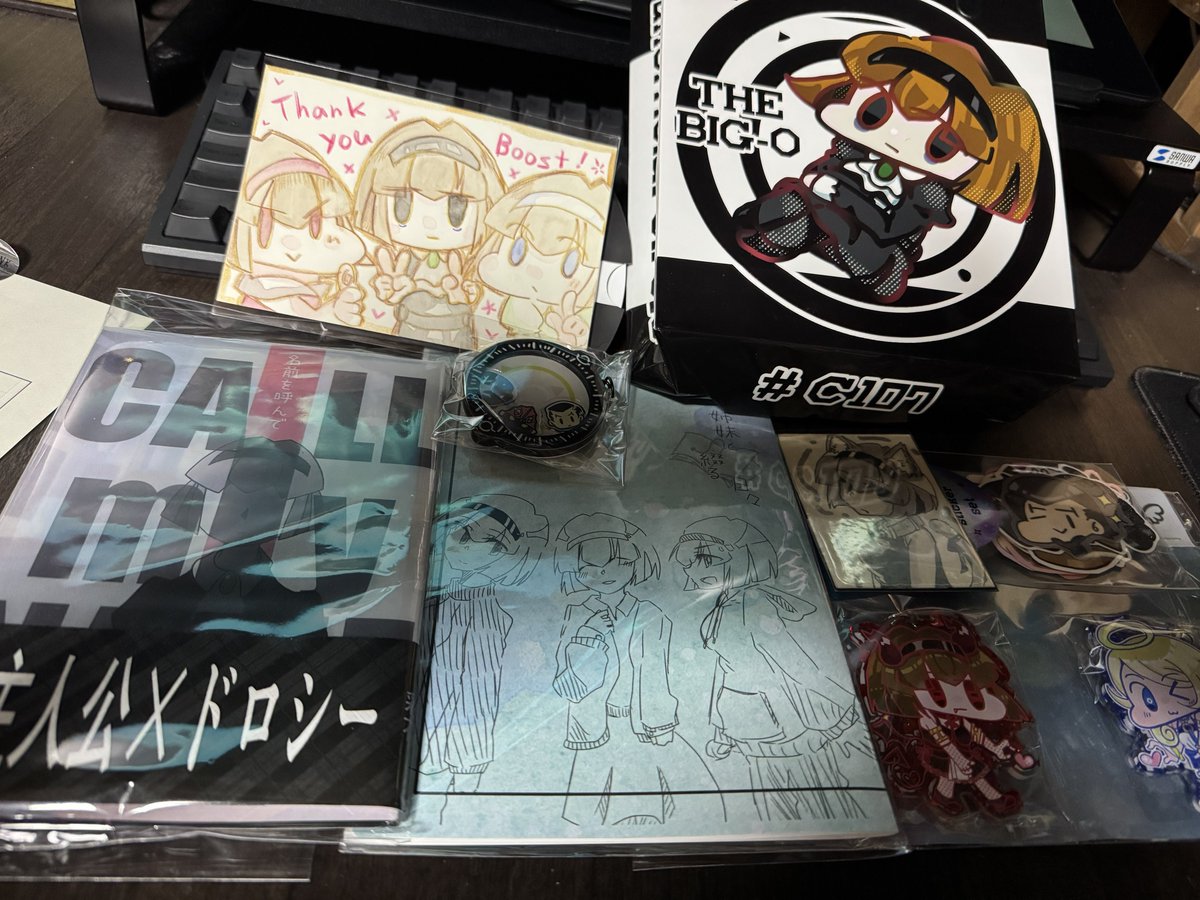 彩花さんの冬コミ新刊セット届いたーーー！！かわちかわち！！！今から