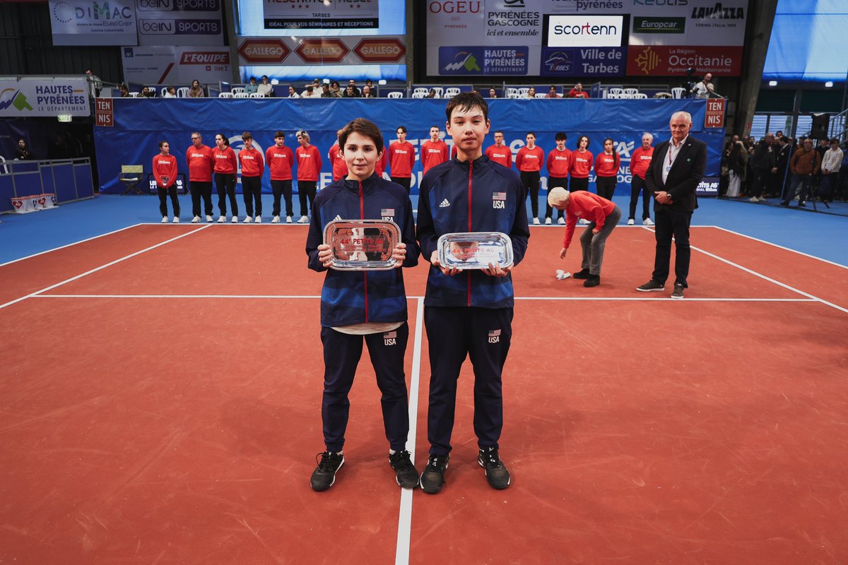 LesPetitsAs's tweet photo. Boys’s Doubles Champions 

Daniel Gardality | David Bender

#LespetitsAs #Usta https://t.co/BvP90TUAIl