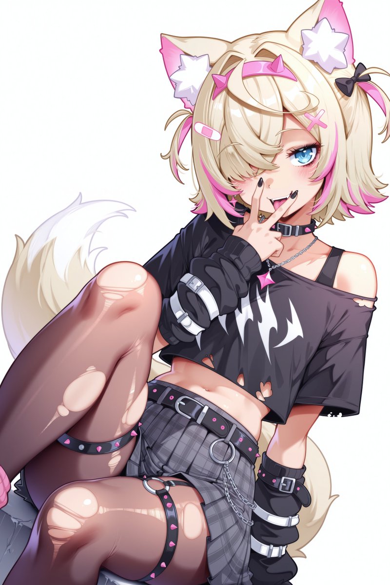 SFW non-suggestive art.
Goth/Emo FuwaMoco.