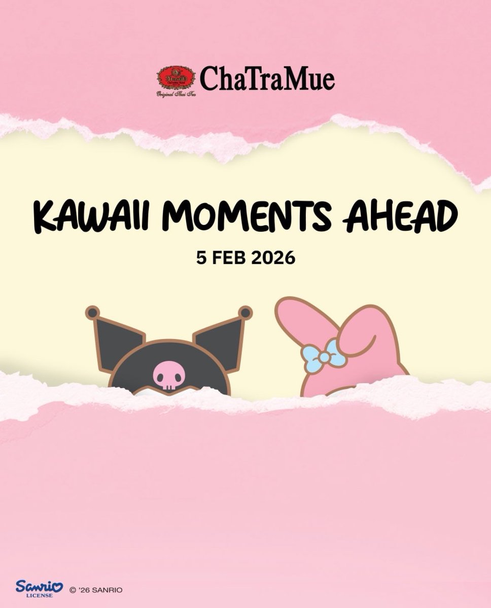 กรี๊ดดดแก ฉันไปเจอสิ่งนี้มาจากชาตรามือ มาเลเซีย คอลแลปส์กับคุโรมิมายเมโลดี้ แกร๊! ไทยแลนด์ก็ต้องเข้าร่วมป่ะ!