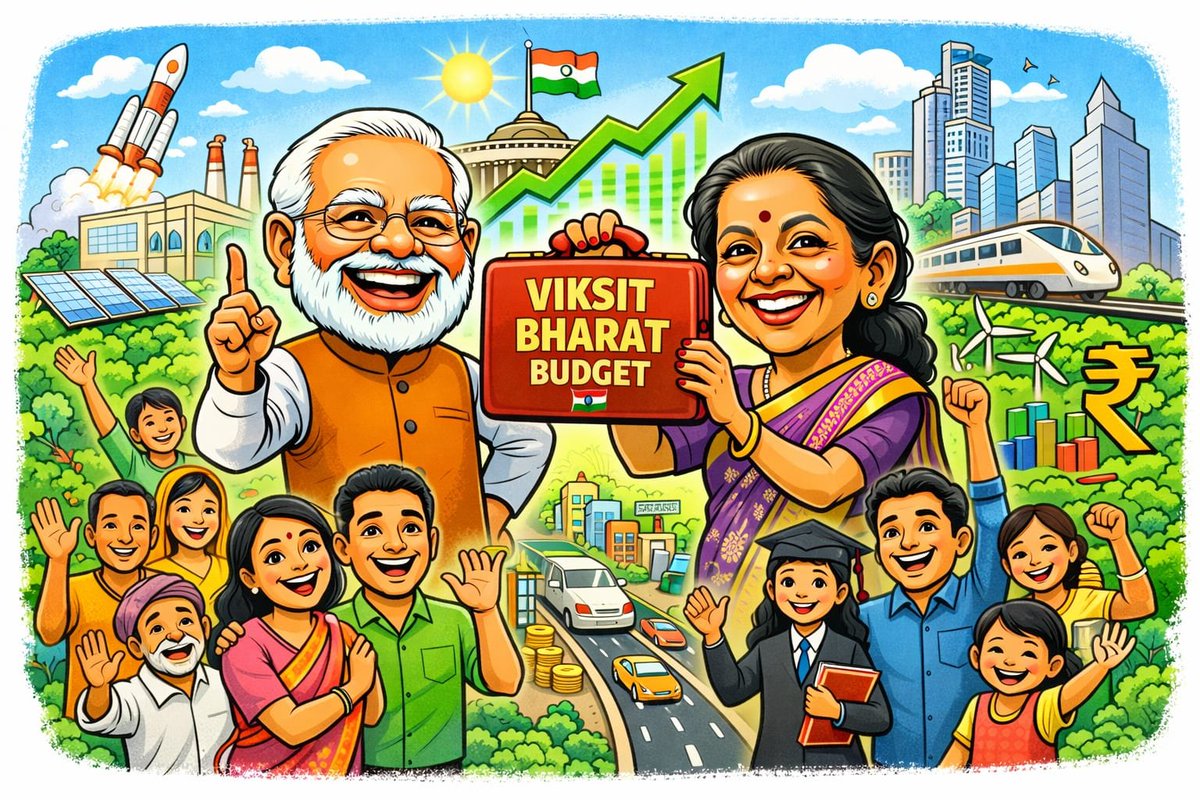 parashrambjp's tweet photo. हर भारतीय का अपना बजट -  Union 
 Budget 2026–27 🇮🇳 विकसित भारत की दिशा में एक सशक्त कदम।🪷

#viksitbharatbudget #unionbudget2026 #bjp4india #bjp #budget #viksitbharat https://t.co/eqpTWoaQZC