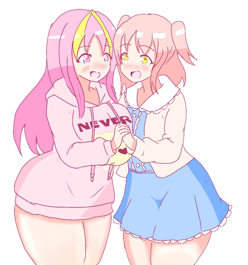 #オリキャラ #イラスト #一次創作
こんばんはです

今月最初のイラストは、ゆめちゃんとなのはちゃんのイチャイチャです

それも魔法？で成長したゆめちゃんとなのはちゃん！

ゆめちゃん、成長して色んな所が色っぽくなりました