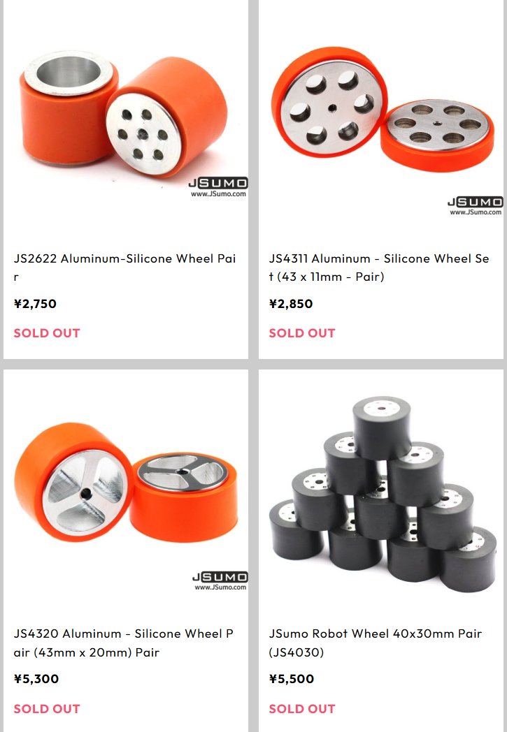 RoboForgeJP's tweet photo. 【公開📦|JSumo製品 次回入荷分 予約販売】
お待たせしました!
JSumo製品の次回入荷分について、予約販売を開始しました。
制御基板・センサ・ロボットキットなど、競技向けパーツを幅広く展開しています🦾
商品ページはリプをご覧ください!👇
#ロボット相撲 #RoboForgeJP #JSumo #robotsumo https://t.co/UaV4KLrtV4